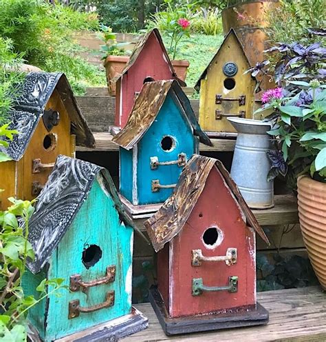 tin bird houses